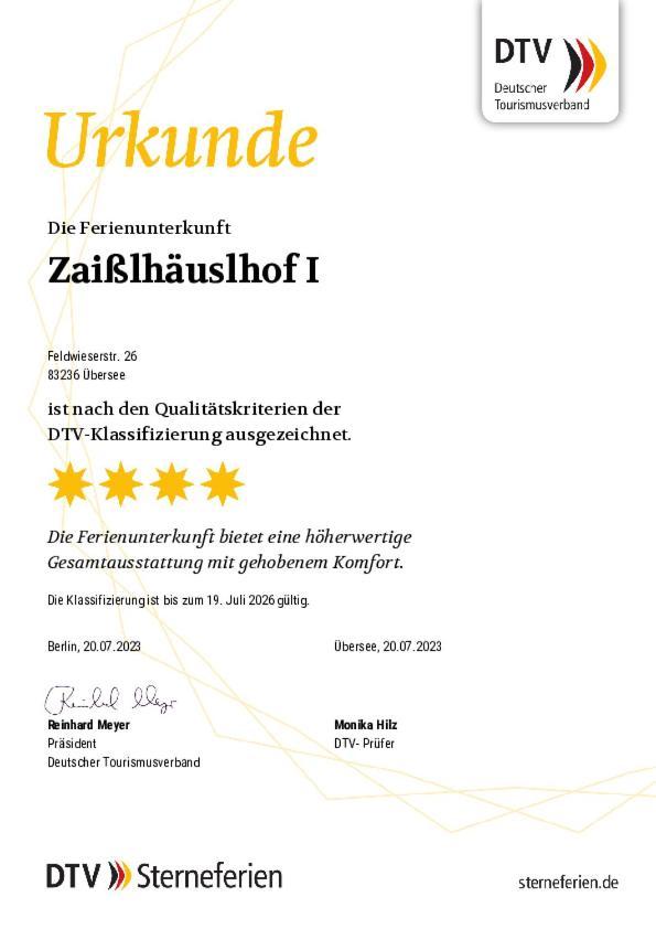 Zaisslhaeusl Hof Ferienwohnungen Ubersee Bilik gambar
